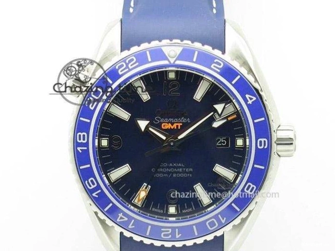 0409 HighQuality Seamaster Diver 300M OMF 1:1 Best Edition Blue Red Ceramic White Dial on SS Bracelet A 7705